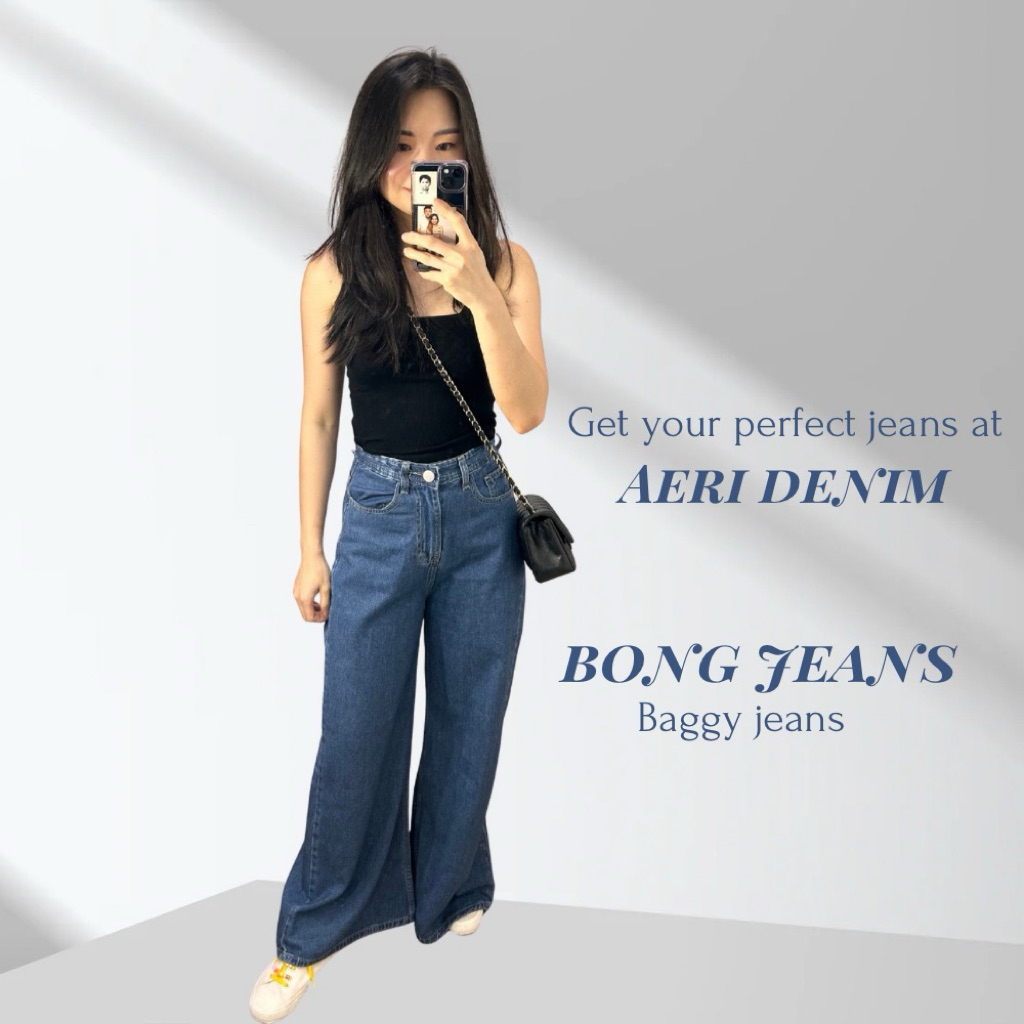 Bong Baggy Jeans | Aeri Denim | Celana panjang wanita | Celana Jeans Premium 1250