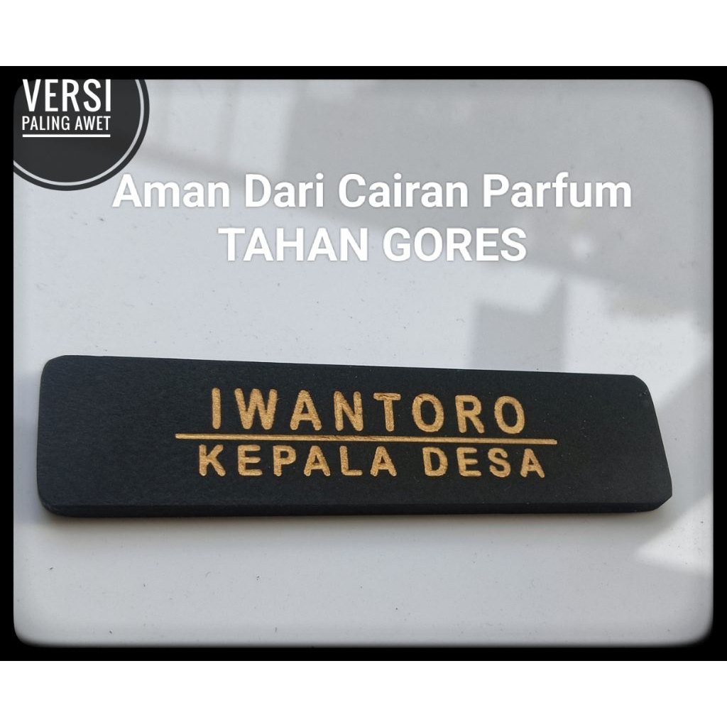 

Name Tag Hitam Doff Untuk ASN / PNS - Peniti & Magnet Terkuat !