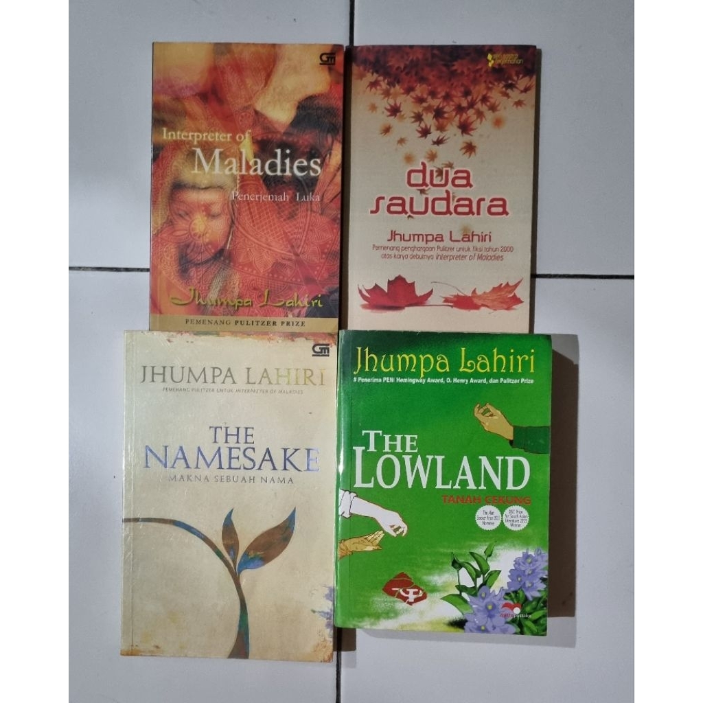 Buku-buku Jhumpa Lahiri Preloved Original Terjemahan | The Lowland - Tanah Cekung | The Namesake - M