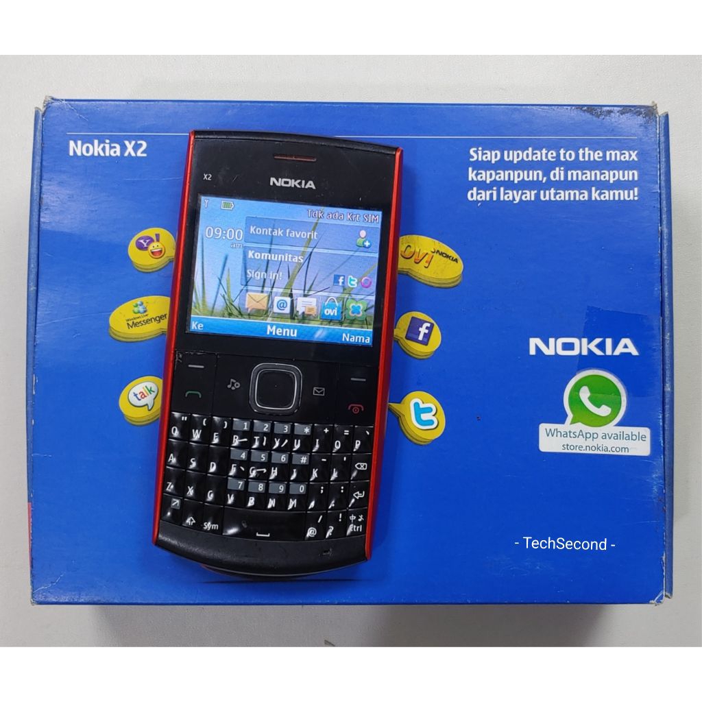 Hp Nokia X2-01 Red Black Original