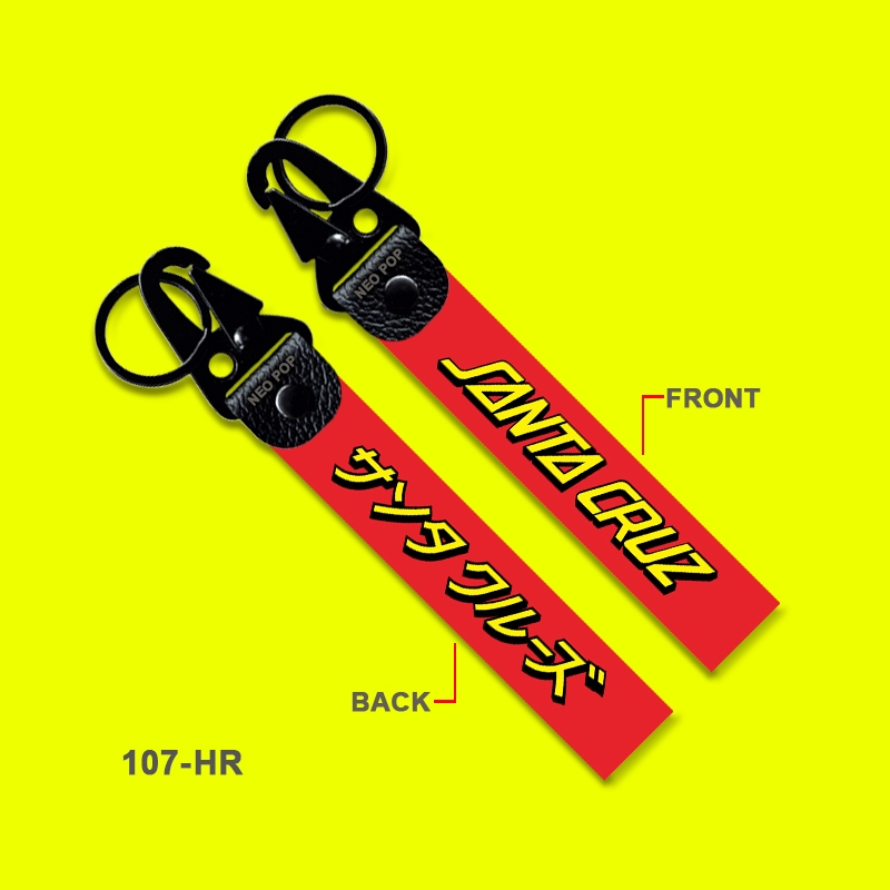 GANTUNGAN KUNCI PREMIUM LOGO SANTACRUZ KEYCHAIN KEREN SKATEBOARD STREET LEAGUE SKATEBOARDING AKSESOR
