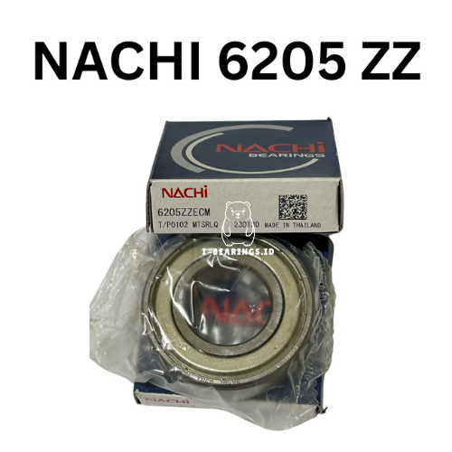 BEARING NACHI 6205 ZZ TUTUP BESI LAHER BEARING ORIGINAL NACHI