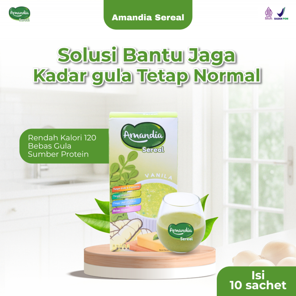 

Amandia Sereal Makanan Sehat Bantu Jagar Kadar Gula Darah Tetap Normal