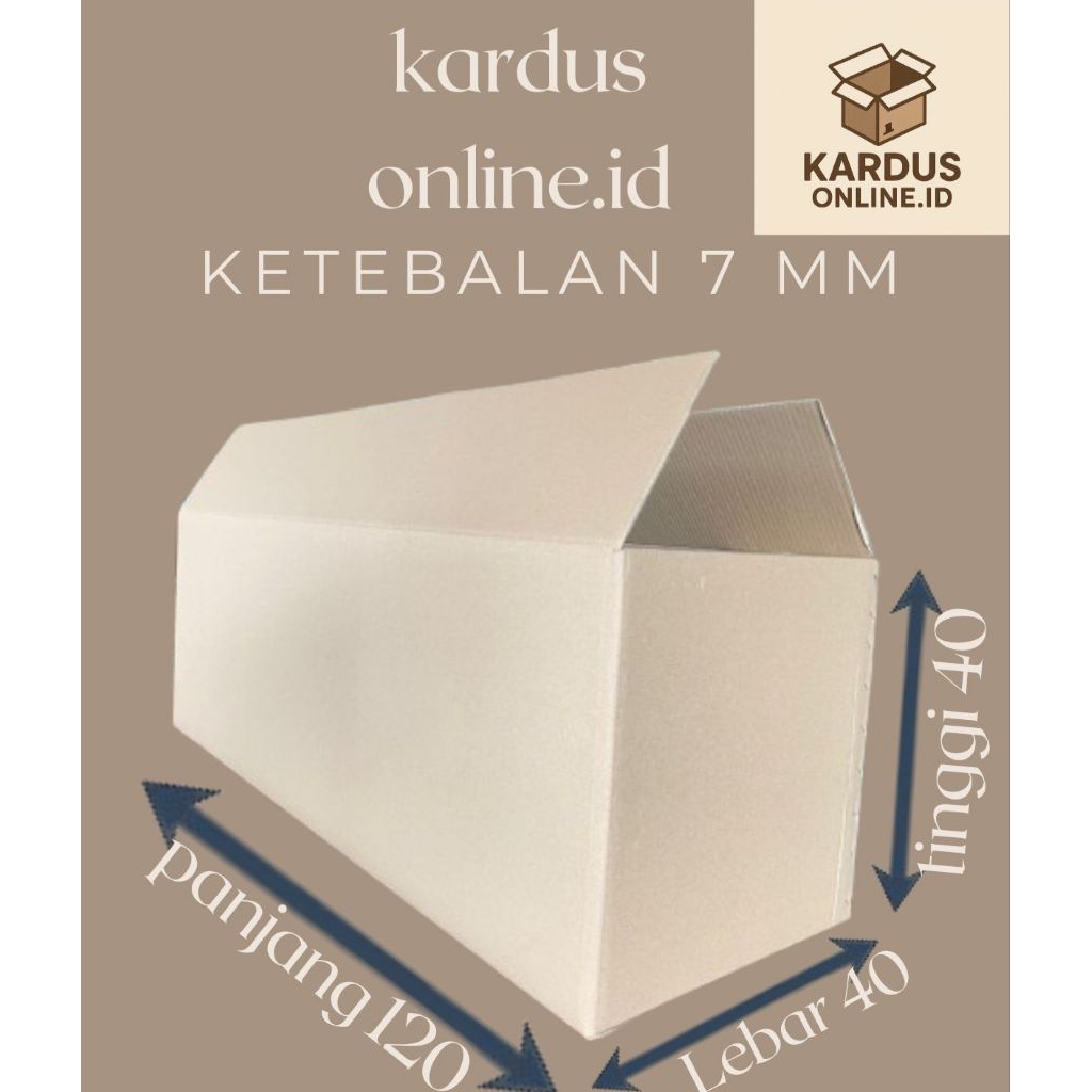 

Kardus packing Uk 120x40x40 5ply (7mm)