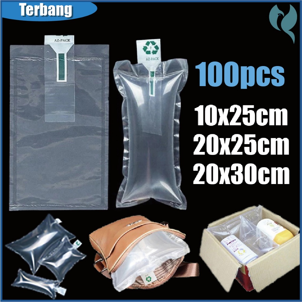 

100pcs Inflatable Buffer Bag Air Cushion Pillow Bubble Wrap Maker Express Package 10×25 15×25 20×30cm