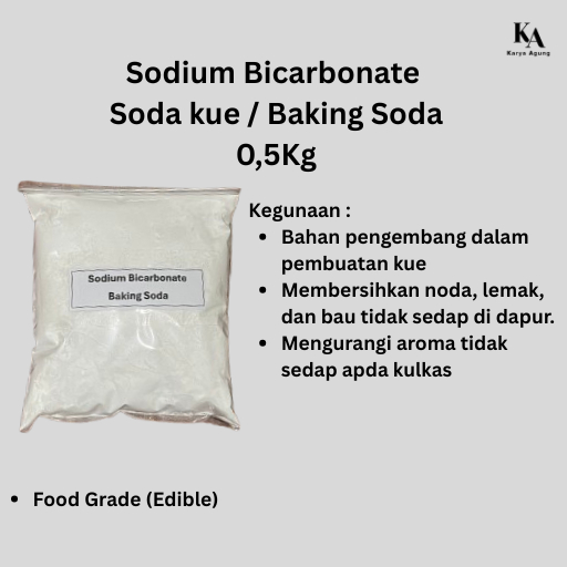

Sodium Bicarbonate / Baking Soda / Soda Kue 0,5Kg 500Gram