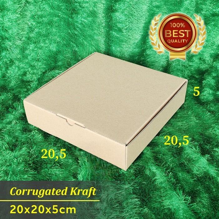 

(10 Pcs)Kardus Hampers Baju Coklat Polos 20x20x5cm Box Die Cut Kue Brownies Potong