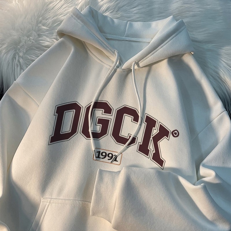 welove Hoodie Oversize Baju Wanita Kekinian vintage Huruf Couple Distro epidemic Oversize C071