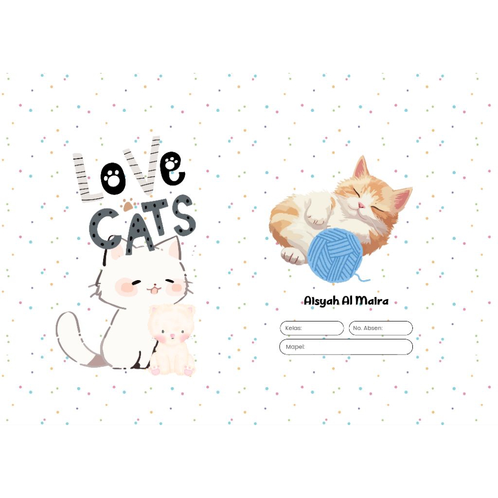 

Sampul buku estetik seri cute girl