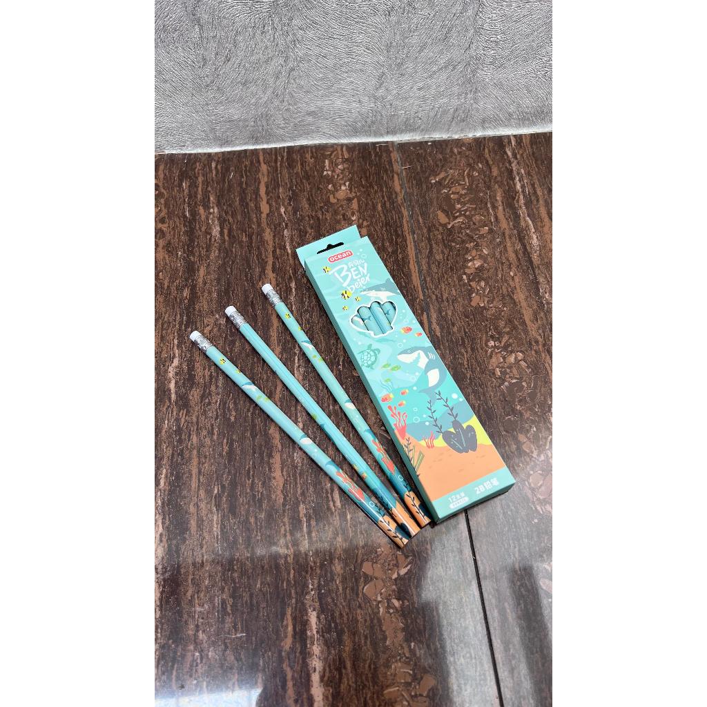 

1 Lusin isi 12 Pcs PENSIL 2B Motif Sanrio Lucu Imut PENSIL 2B 1 Pack isi Motif Laut Pensil 2b Set 12 Pcs Karakter Lucu Dengan Tulisan Tebal Diatas Penghapus Menulis Tulis 1 Kotak Pensil Anak TK SD