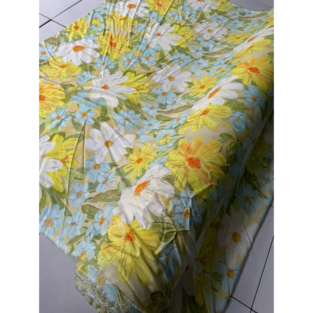 kain katun rayon premium-rayon viscose-rayon meteran-motif nilam