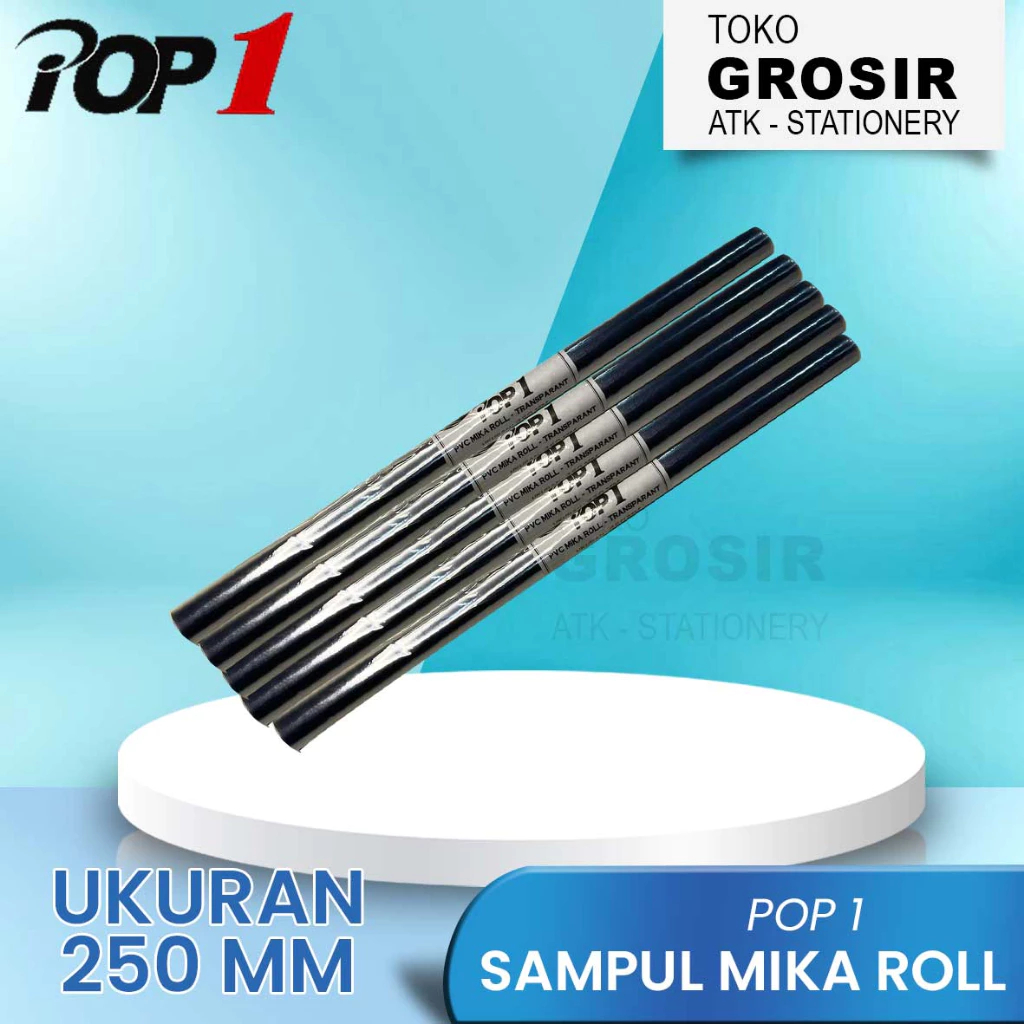 

Sampul Plastik Mika Roll / Sampul Buku / Sampul Roll / Sampul mika Ukuran 250 mm 2