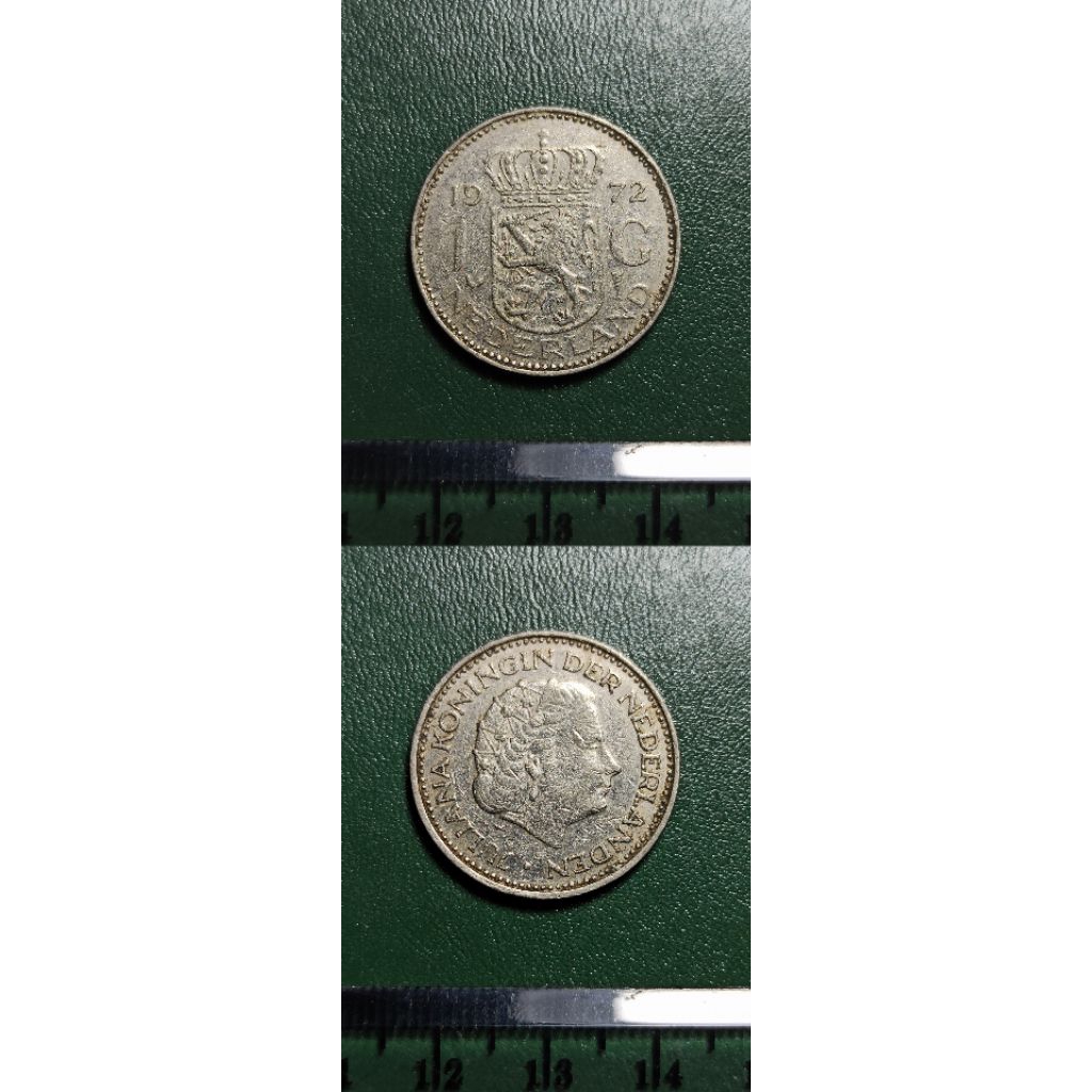 koin asing Nederland 1G tahun 1972 k31