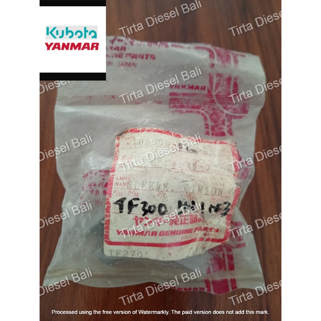 YANMAR SLEEVE CONTROL PINION BOSPOM TF 300 105990-51850 ORIGINAL