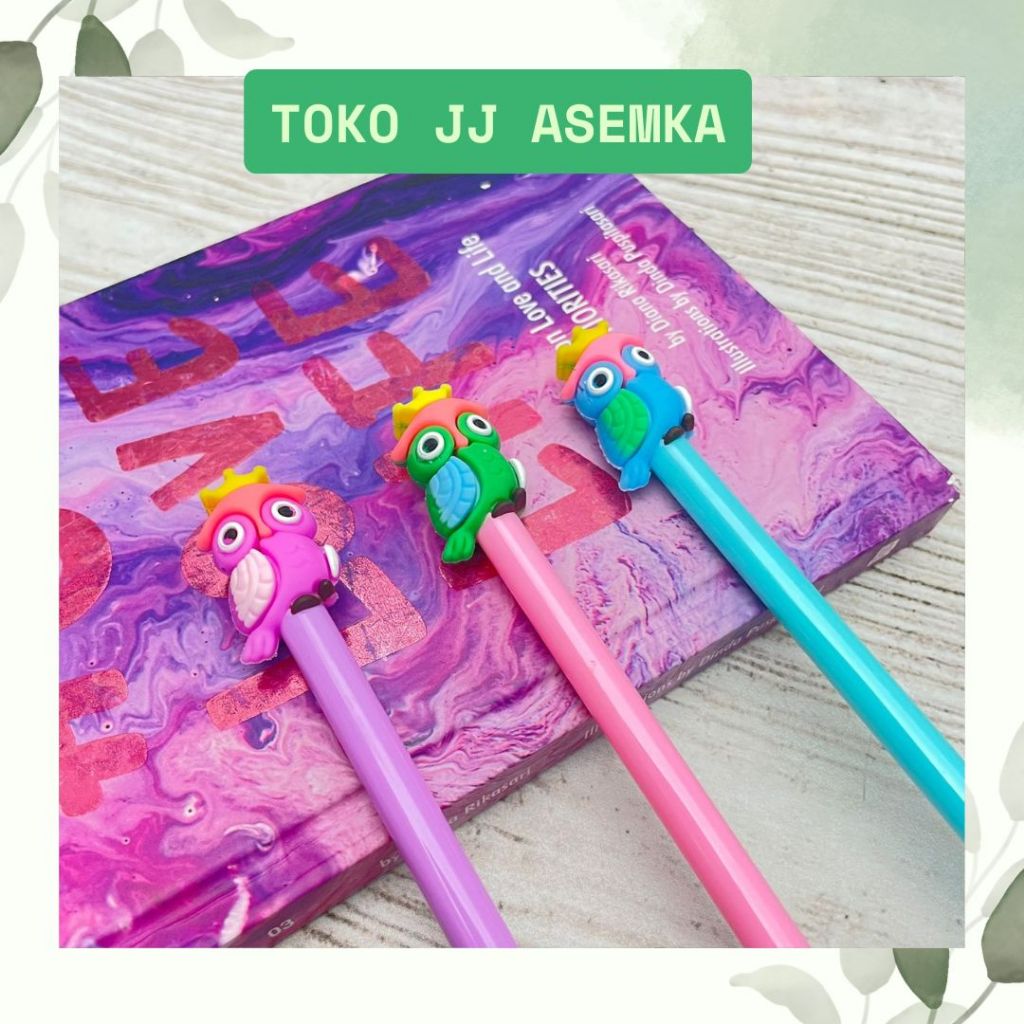 

PULPEN GEL BURUNG HANTU MAHKOTA LUCU UNIK KARAKTER ALAT TULIS SEKOLAH MURAH COD