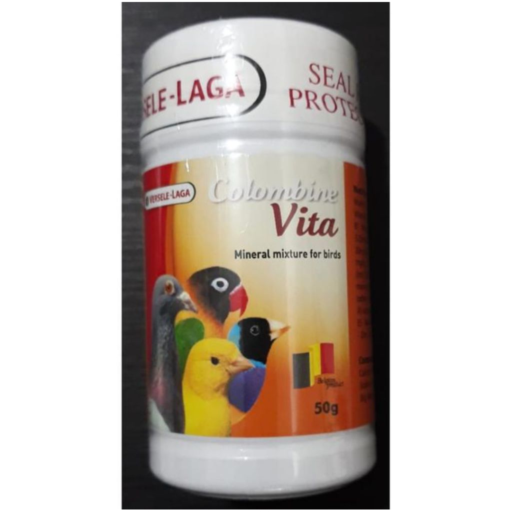 COLUMBINE VITA 50GR ORIGINAL VERSELE LAGA | Vitamin Breeding Burung Ternak Mabung Sehat Gacor