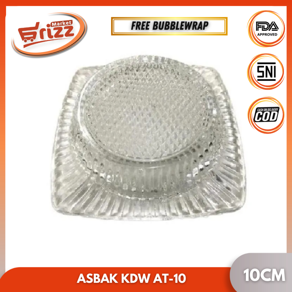 Kedawung Asbak Rokok AT -10 I Asbak Rokok Aesthethic I Asbak Rokok Kaca I Asbak Rokok Unik