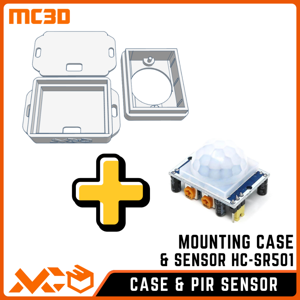 Case Sensor PIR HC-SR501 Box Sensor Gerak Housing PIR Sensor Bracket / Housing Sensor Gerak