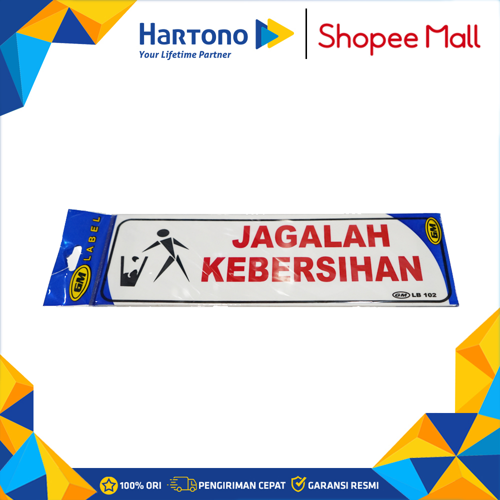 

GM Label Besar Jagalah Kebersihan LB 102 JGLHKEBERSIHAN