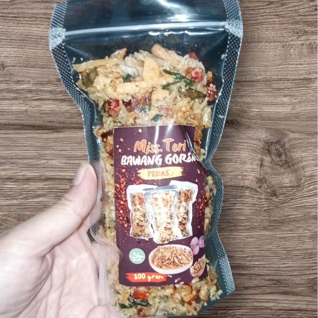 

Miss.Teri BawangGoreng Pedas 100 gram_Miss Teri_Bawang Goreng Teri Pedas 100gram