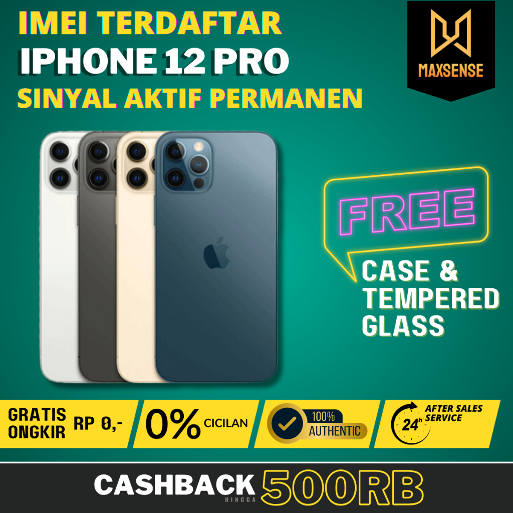 iPhone 12 Pro iBox 128GB 256GB 512GB Second Original Fullset Imei Terdaftar