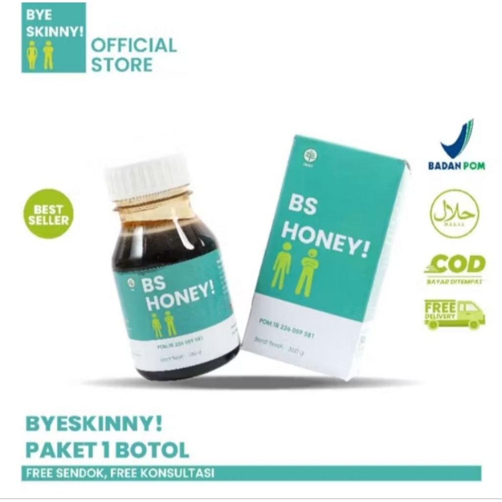 

BH HONEY MADU HERBAL ORIGINAL , BPOM , MADU MULTIFITAMIN 1 pc
