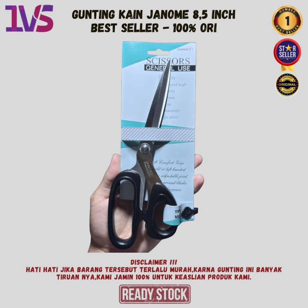 

Gunting Kain Janome 8,5 Inch 216 MM Best Seller