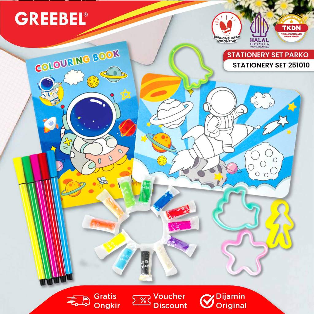 

PARKO Paket Lomba Mewarnai Anak Tk Sd / DIY Coloring Set For Kids 251010 / Hadiah Hampers Ulang Tahun