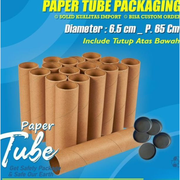 

tabung kardus selongsong kertas paper core tube free tutup diameter 6.5cm