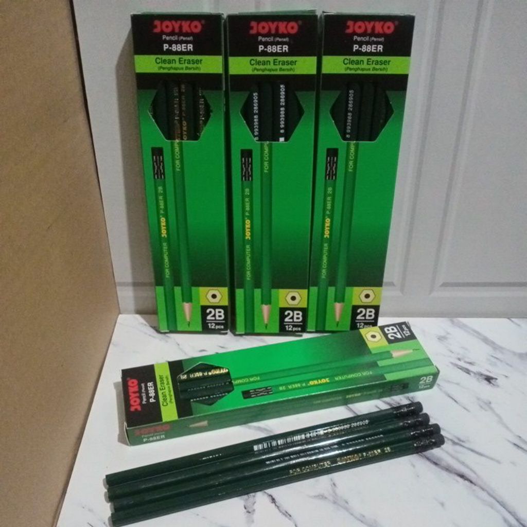 

PENSIL JOYKO P-88ER 2B 1PACK ISI 12 PCS DENGAN CLEAN ERASER (PENGHAPUS BERSIH)