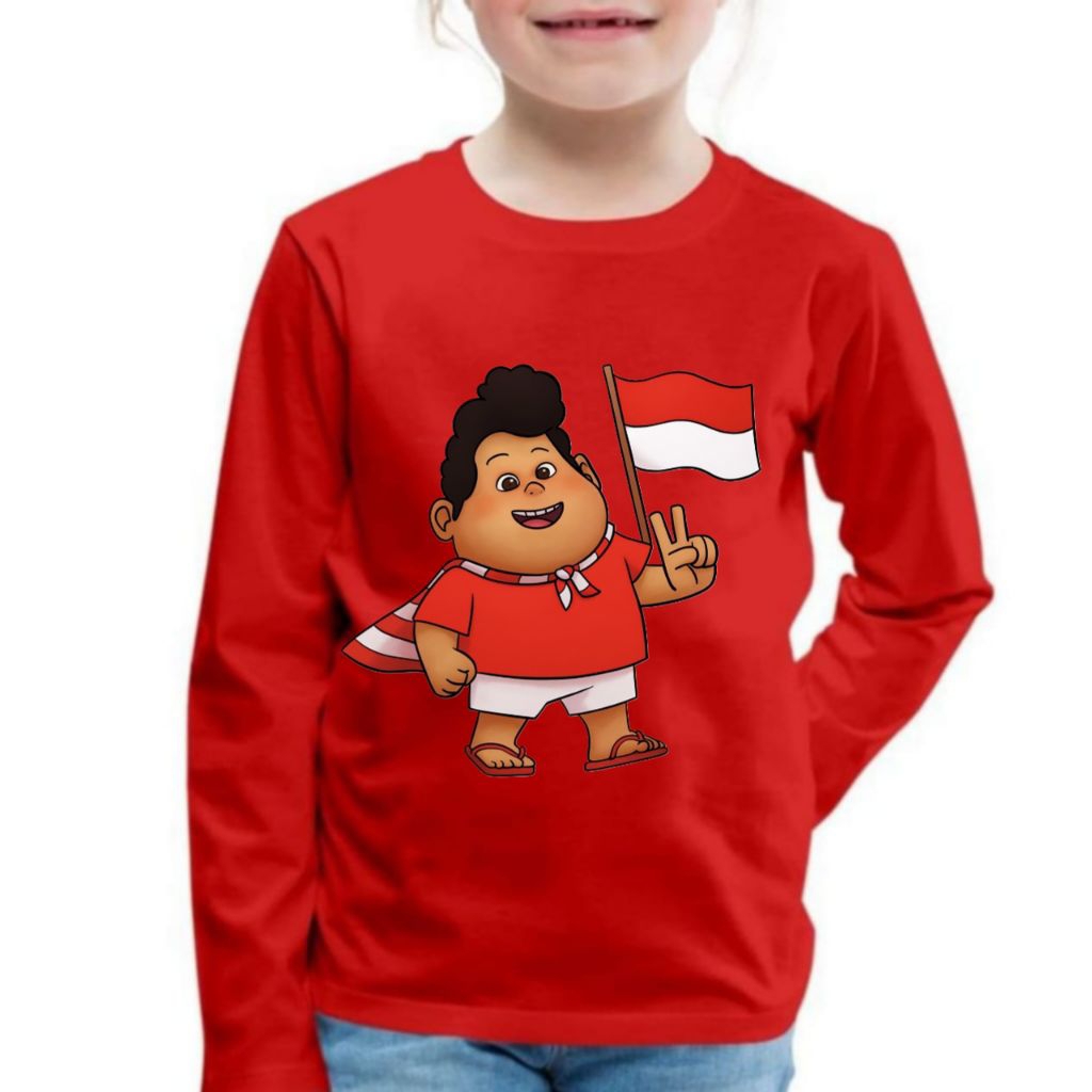 Kaos anak 17 Agustusan versi jumbo