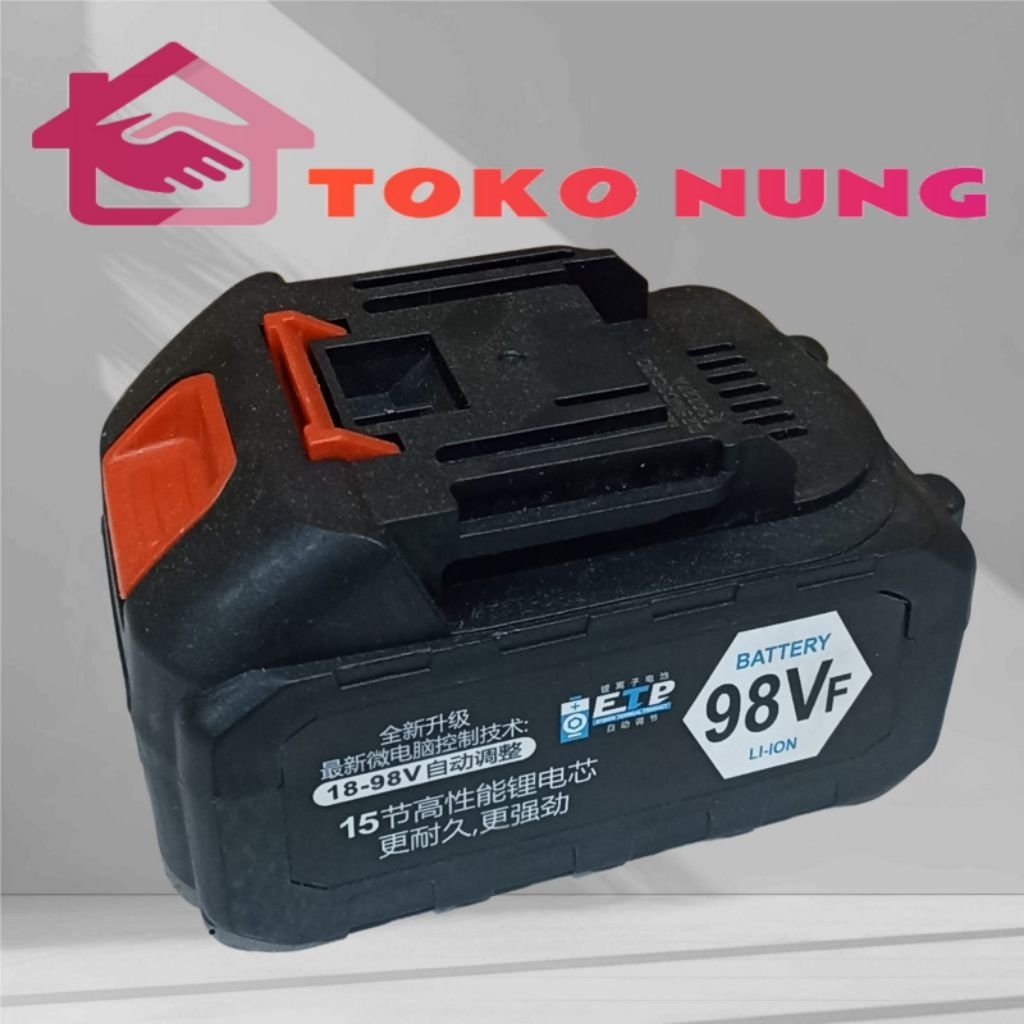 BATERAI IMPACT WRENCH CORDLESS MONQIQI 98VF BATRE BOR IMPACT WRENCH SOCKET LXT 98VF UNIVERSAL