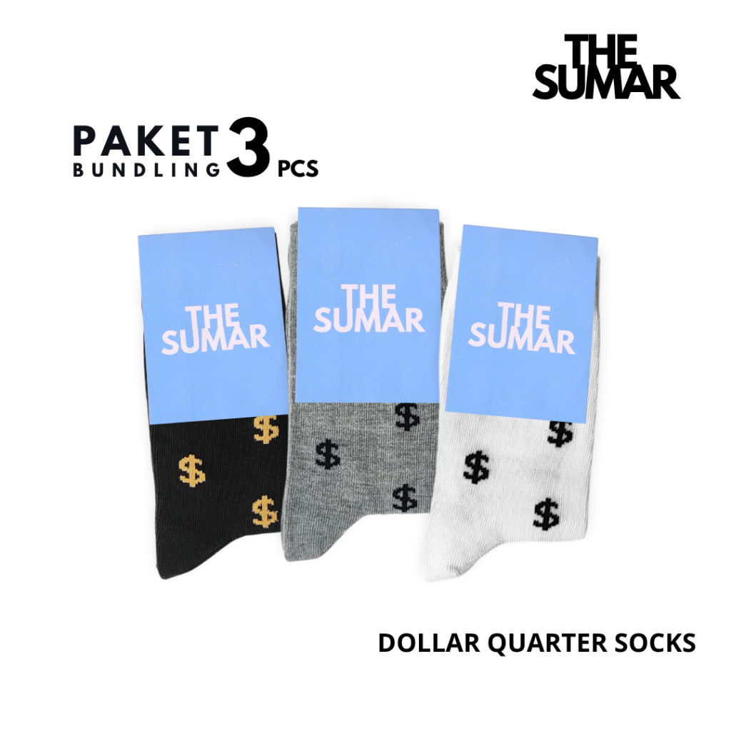 THE SUMAR - Paket Bundling Kaos Kaki QUARTER DOLLAR SERIES