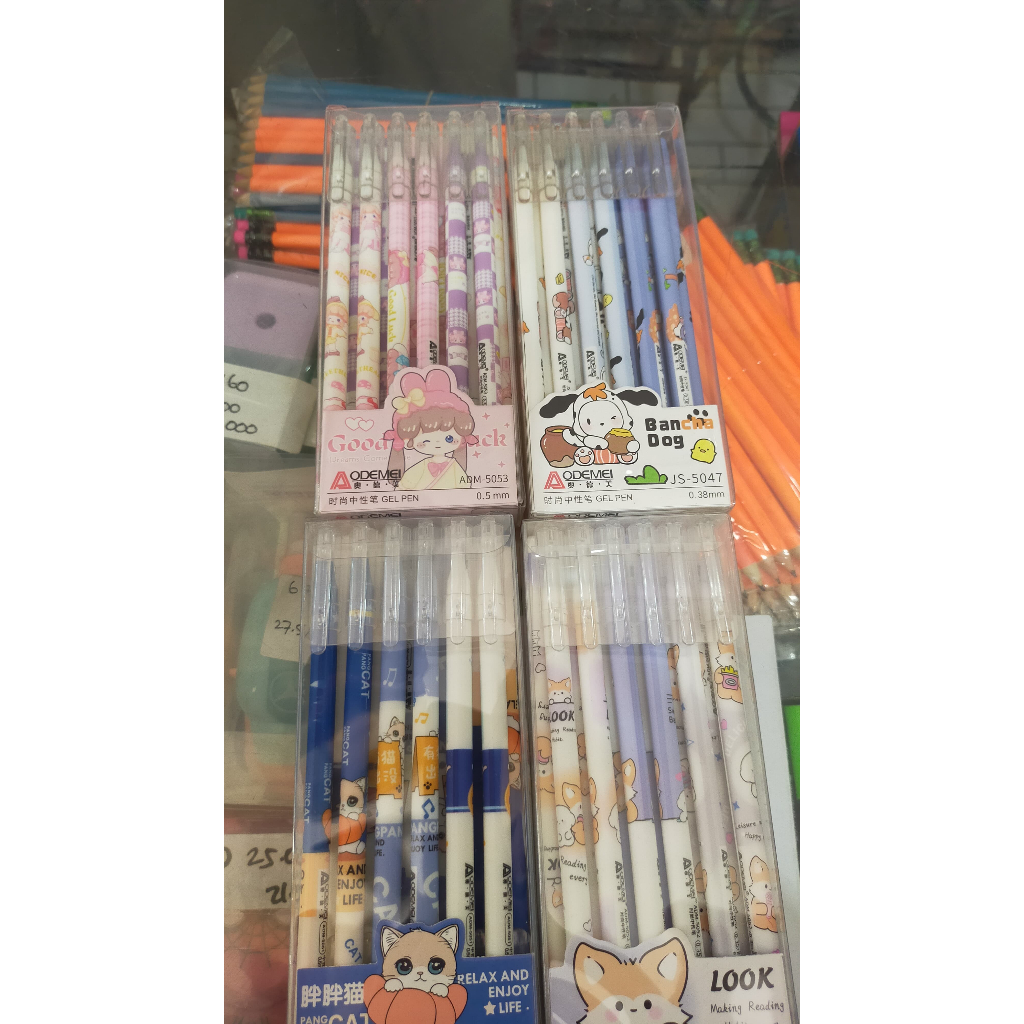 

pulpen gel korea odemei karakter lucu 1box isi 12pcs