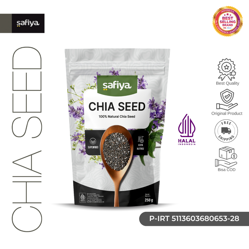 

Safiya Chiaseed Organik 250 Gram Chia Seed Detox Premium