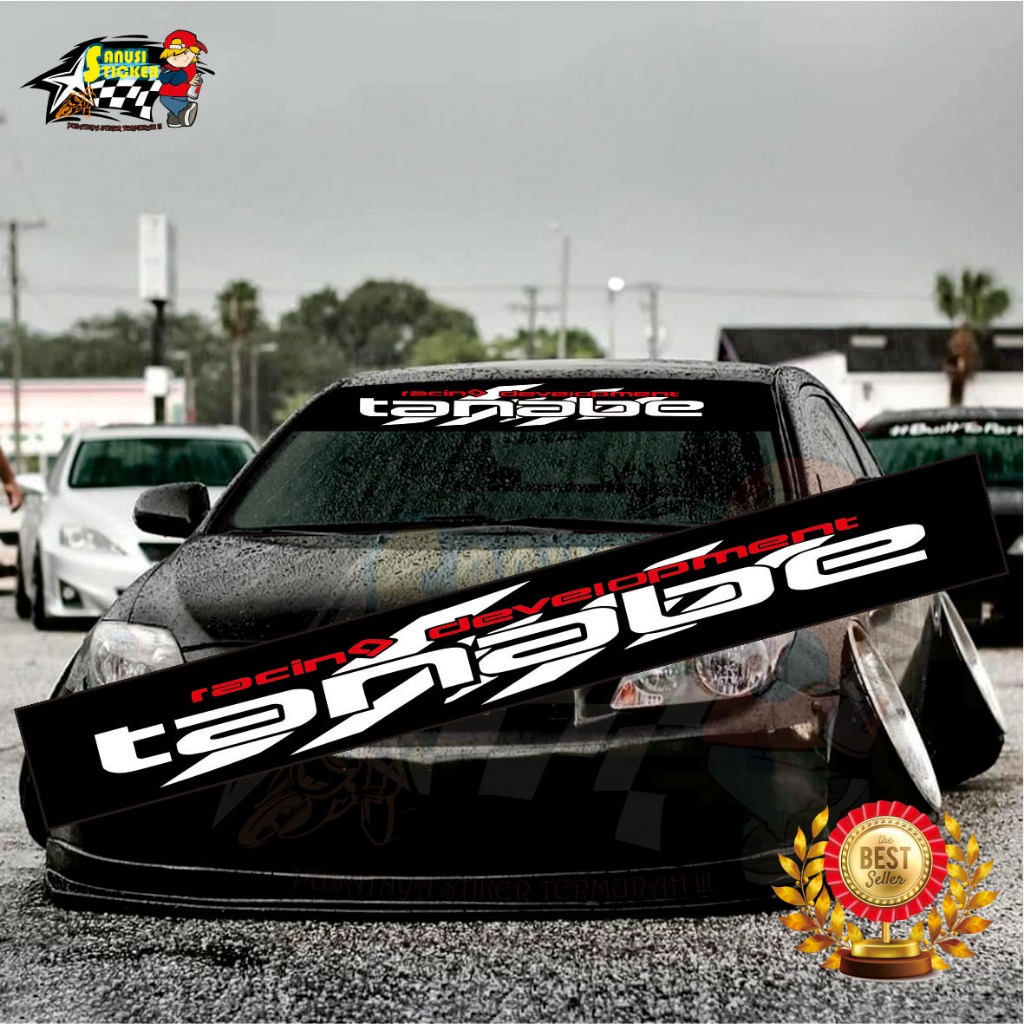 Stiker Mobil Stiker Decal Stiker Cutting Stiker Kaca Mobil Stiker Desain Tanabe Racing Stiker Termur
