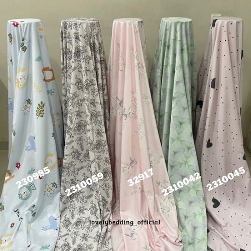 Kain Sutra Organic Meteran Motif Mix Lembut