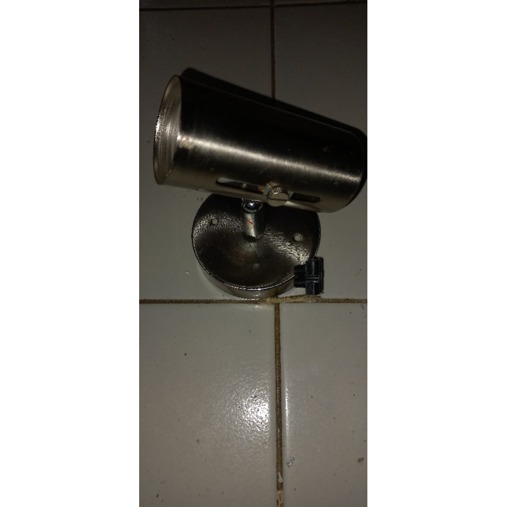 kap lampu sorot fitting e27 stainless