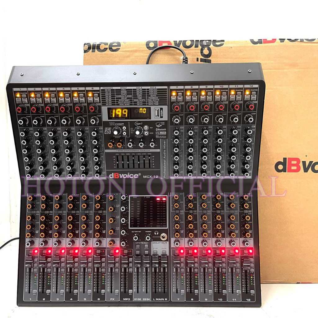 Mixer Dbvoice MCX 12 Original 12 Channel dB Voice MCX-12 dbvoice mcx12 USB Bluetooth Gift 1 Random