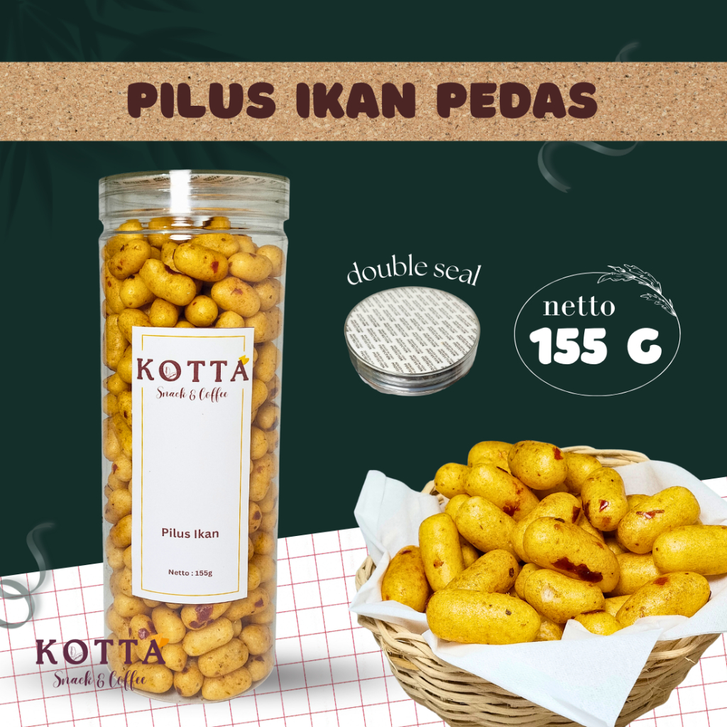 

Pilus Ikan Pedas 155 gram | Kemasan Jar / Toples
