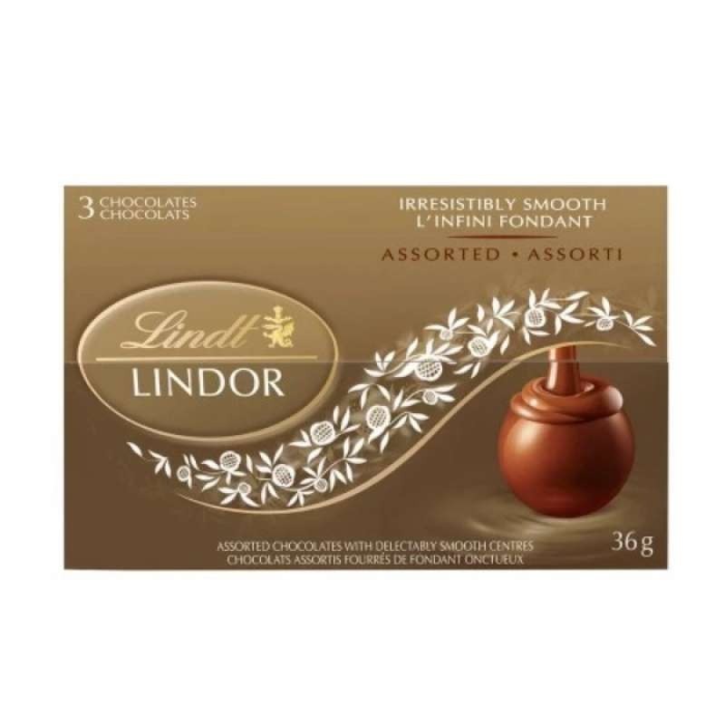 

[oddsolshop] pekanbaru/Lindt Lindor Assorted Chocolate 36GR ISI 3 PCS Cokelat Premium