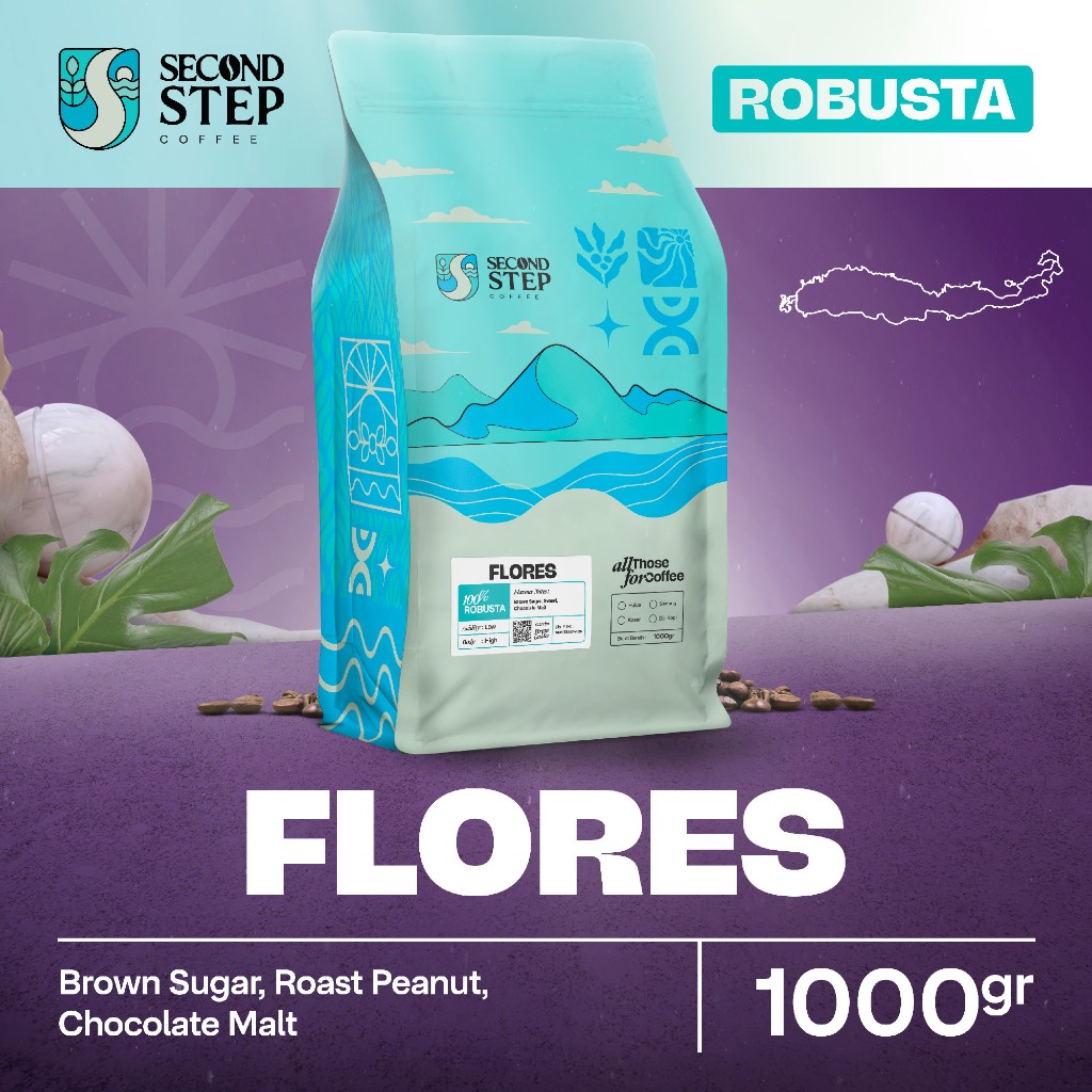 

Biji Kopi Bubuk Robusta Flores Bajawa Coffee Roast Beans Espresso Tubruk 1 Kg