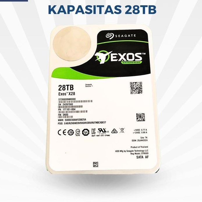 HDD/Hardisk internal 28TB Exos 3,5" Enterprise For server