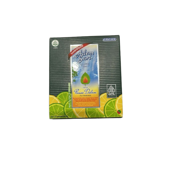 

ADEM SARI ISI 5 SACHET/BOX MEMBANTU MEREDAKAN GEJALA PANAS DALAM