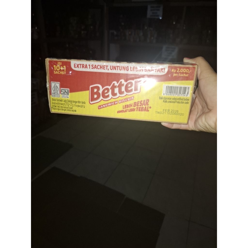 

better wafer coklat 360 g + buble