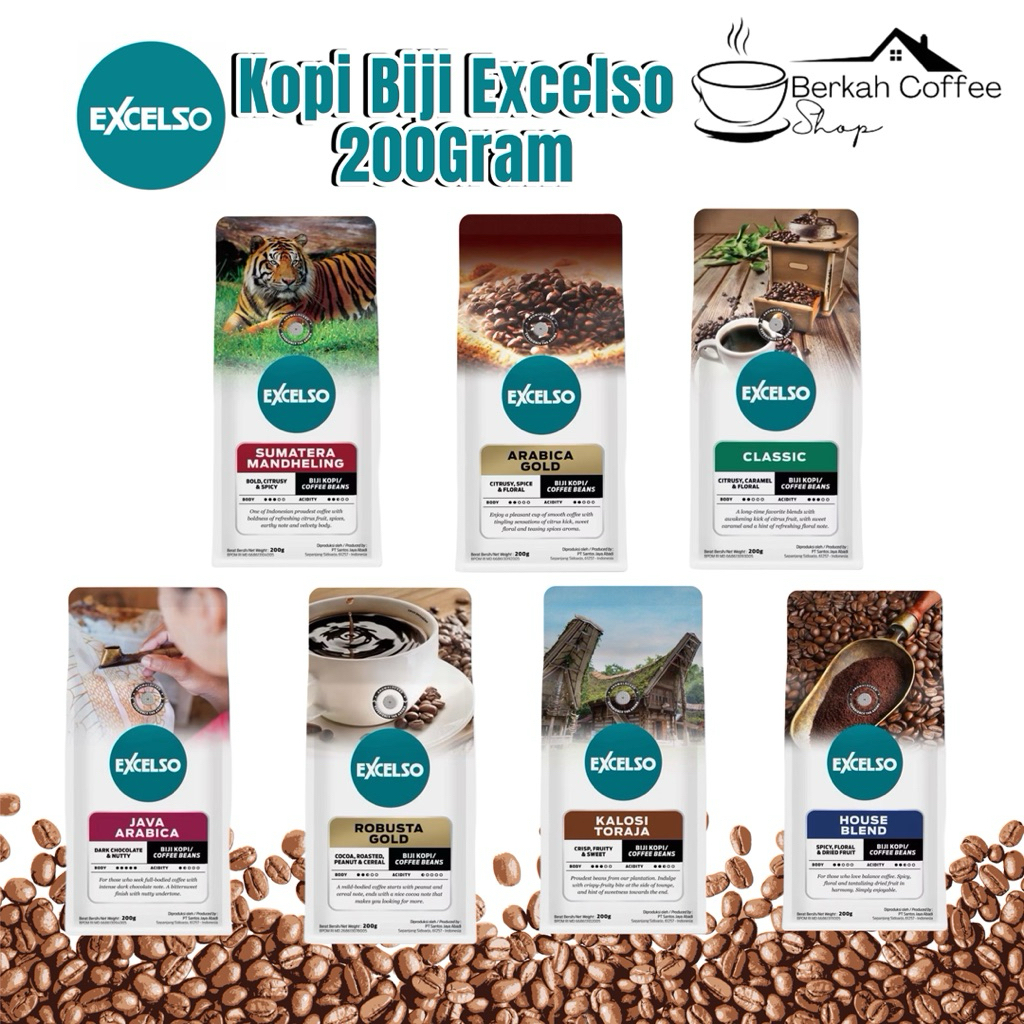 

Excelso Kopi Biji / Coffee Beans Kemasan 200grams