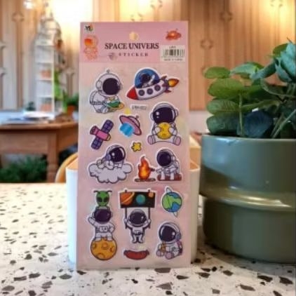 

sticker timbul mainan anak tema astronots kids harga 1 lembar