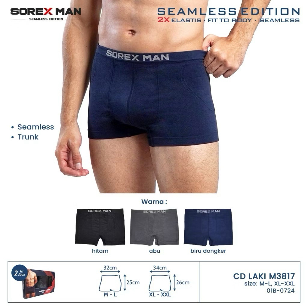 CD BOXER PRIA TRUNK SPORT SEAMLESS SOREX MAN M3817