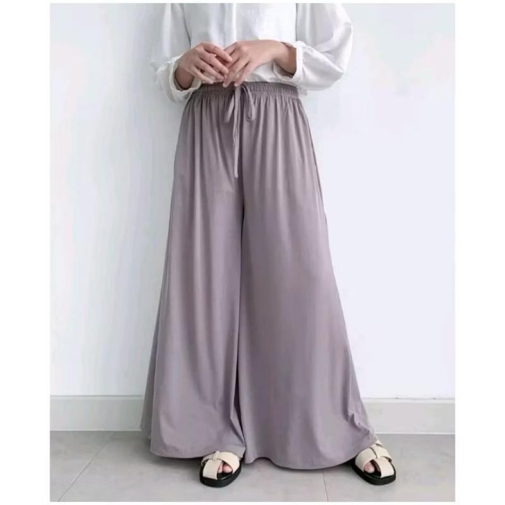 CELANA KULOT RAYON HIGHWIST POLOS WANITA/CELANA KULOT RAYON PREMIUM /CELANA KULOT JUMBO