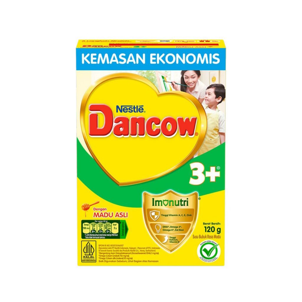 

Nestle Dancow 3+ Imunutri Susu Bubuk Pertumbuhan Anak 3-5 tahun Madu Box 120 gr